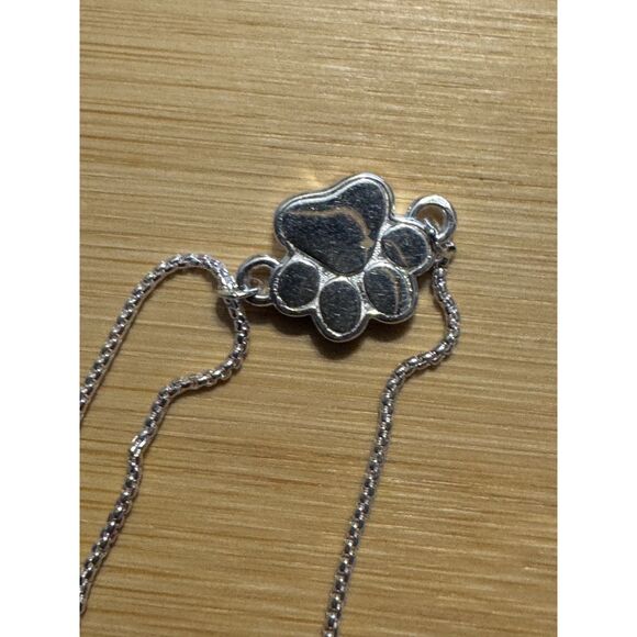 Alex and Ani 925 Sterling Paw Print Slide Bracelet - Picture 1 of 4